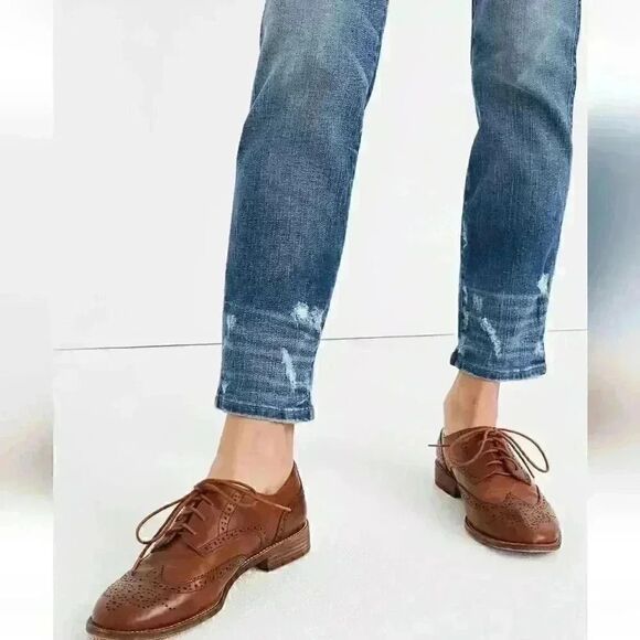 Madewell Slim Straight Distressed Jeans Size 24 - Picture 15 of 15